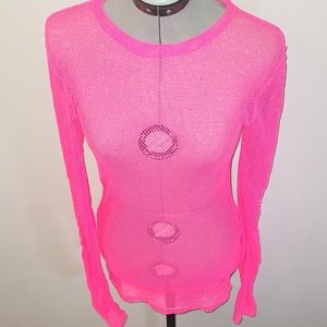 Lip Service fishnet long sleeve top